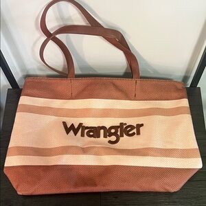 Wrangler Women's Brown and Cream Tote Bag